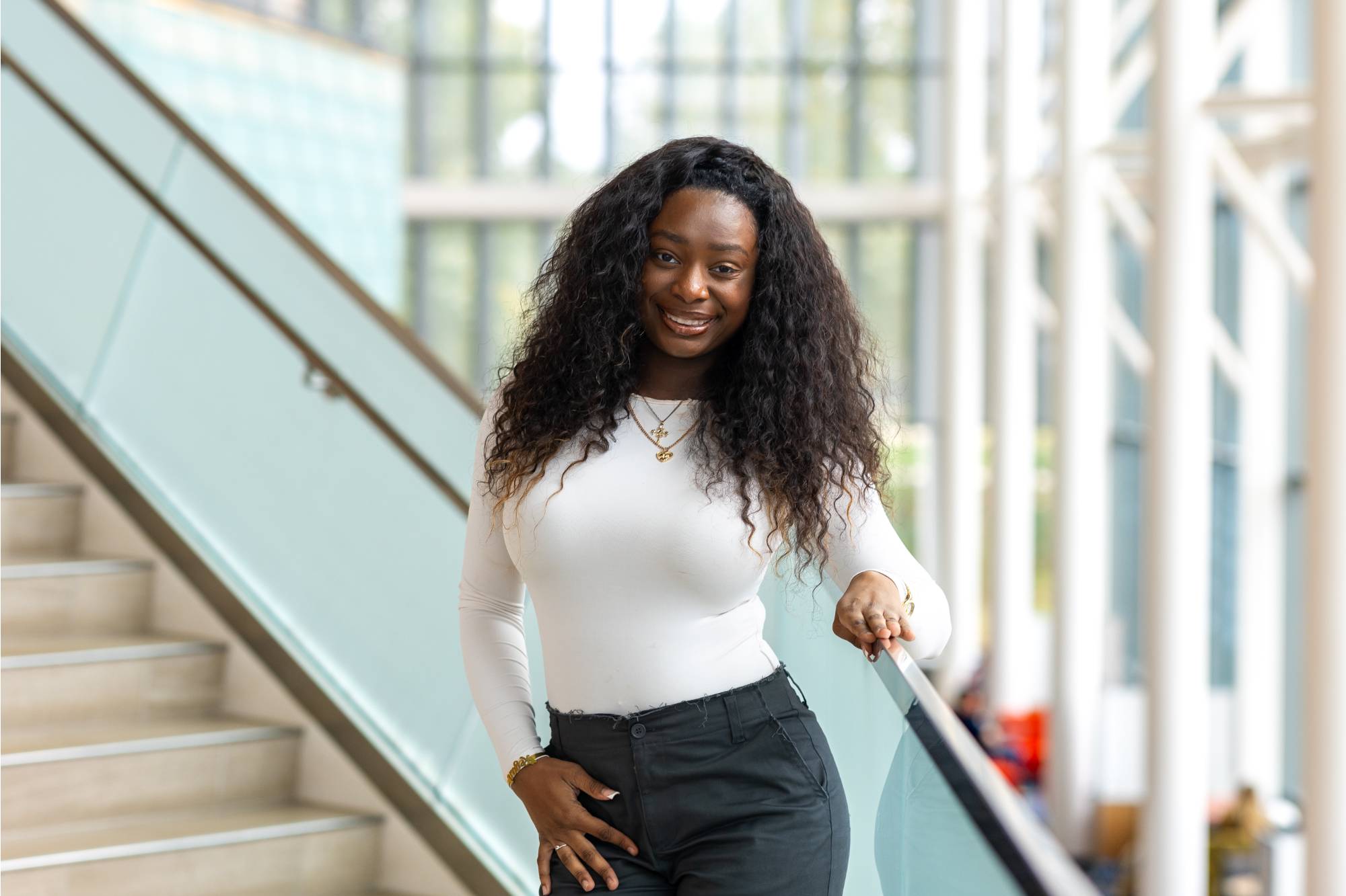 Headshot photo of civic engagement assistant Regan